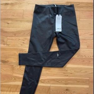 Alo Yoga-Faux Leather Airbrush High Waist Leggings-M-BRAND NEW WITH TAGS